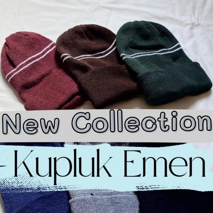 Pusat Kupluk Beanie Emen Tebal Rajut Premium | Topi Rajut Dewasa Pria Wanita | Kupluk kekinian