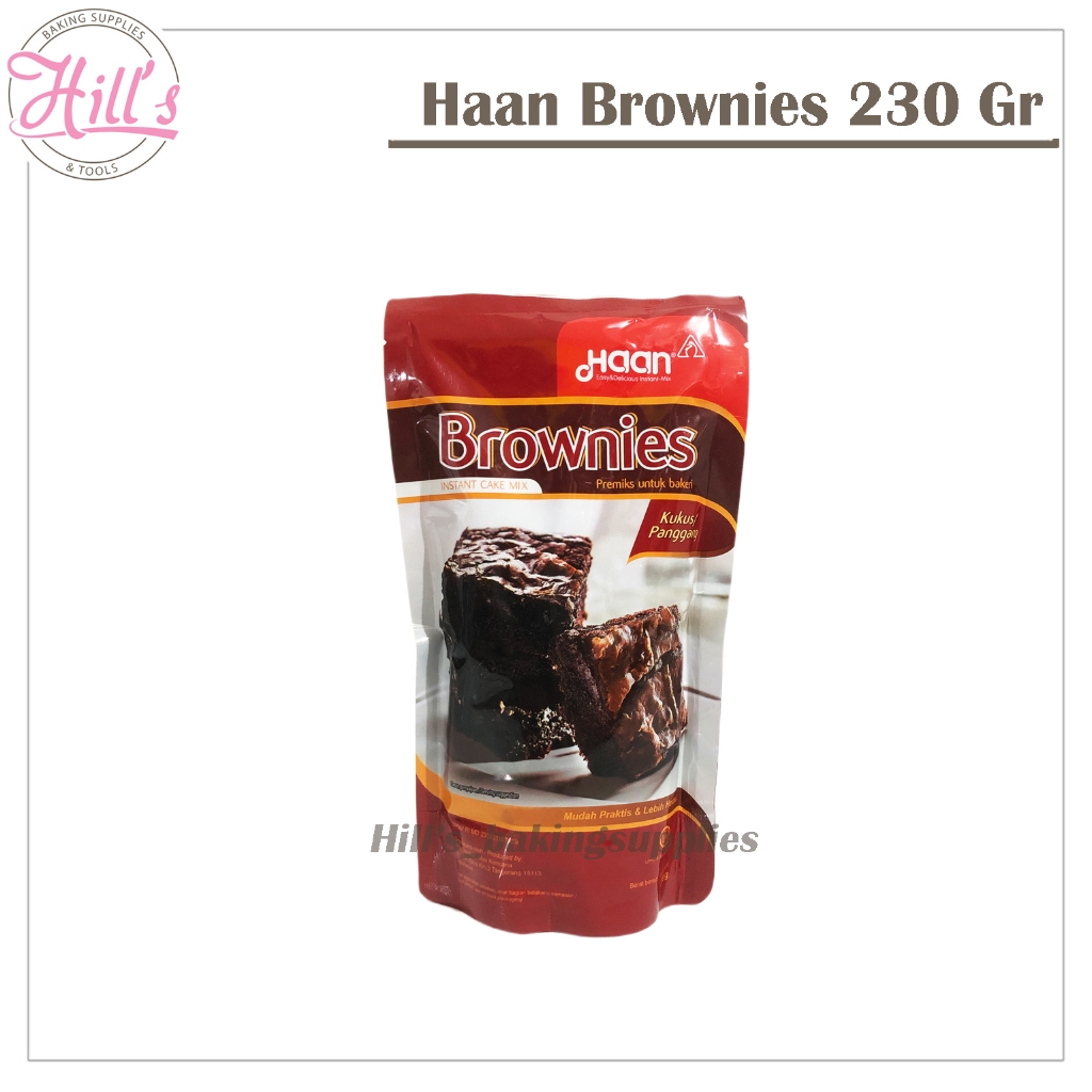 

PROMO MURAH !!! HAAN BROWNIES 230 GR POUCH INSTAN CAKE MIX / BROWNIS PREMIX BRONIS 230GR