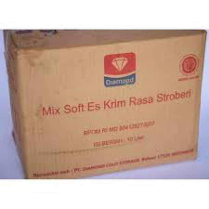 

Sof mix ice cram rasa stroberi