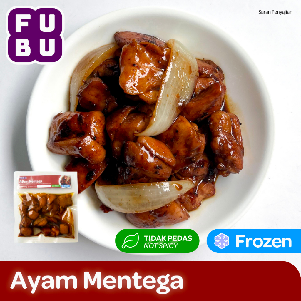 

FUBU Ayam Mentega - Saus Manis Asin ala Cina - Chinese Butter Chicken - Satu Porsi Lauk Instan Frozen Food