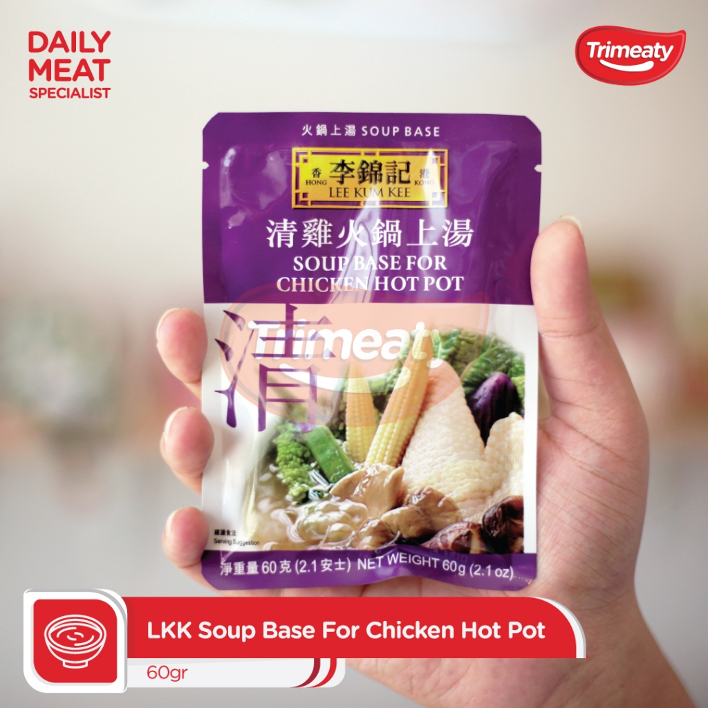 

Lee Kum Kee Soup Base Chicken Hot Pot / Bumbu Shabu-shabu / Bumbu Kaldu Ayam 60 gr