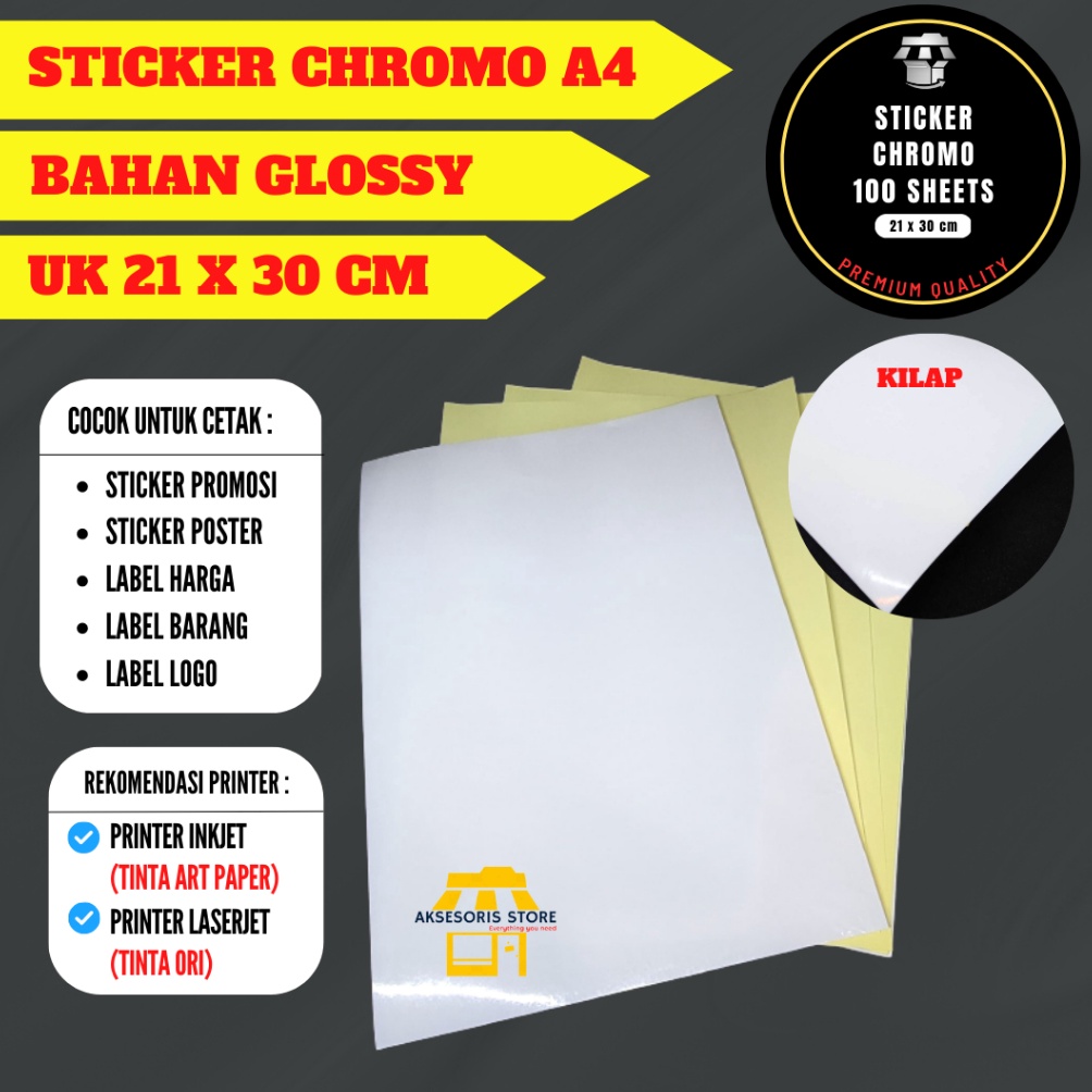 

KODE F73S STIKER LABEL A4 ISI 1 LEMBAR KERTAS STICKER A4