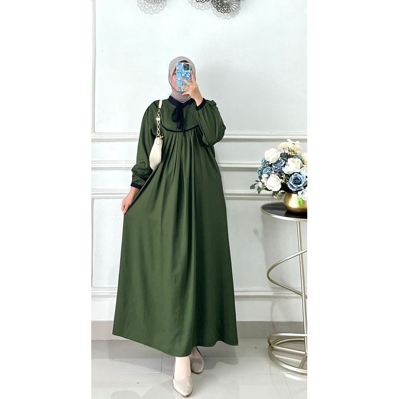 erina dress/gamis rayon twill