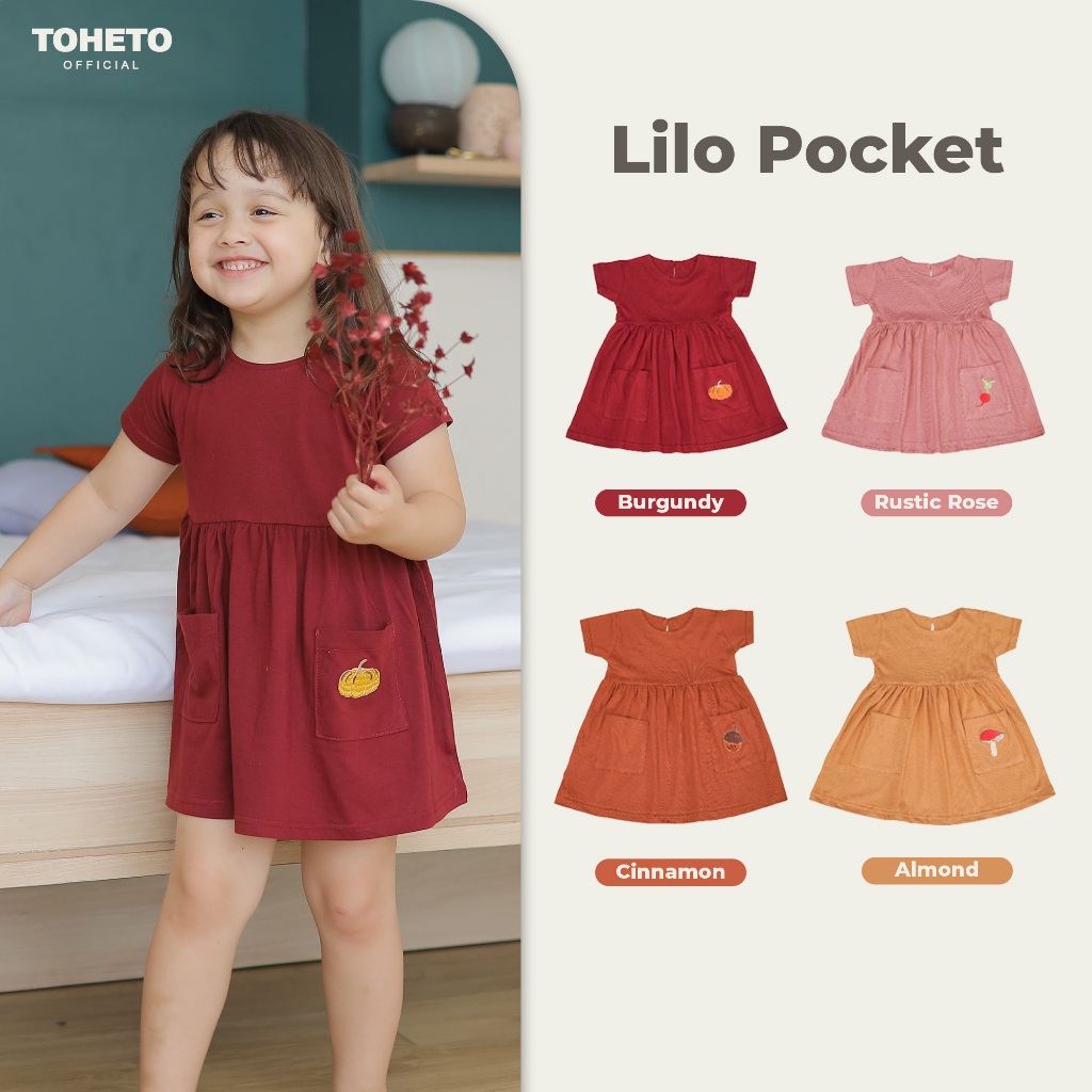 Toheto - LILO POCKET DRESS - Dress Anak Perempuan 1-4 Tahun
