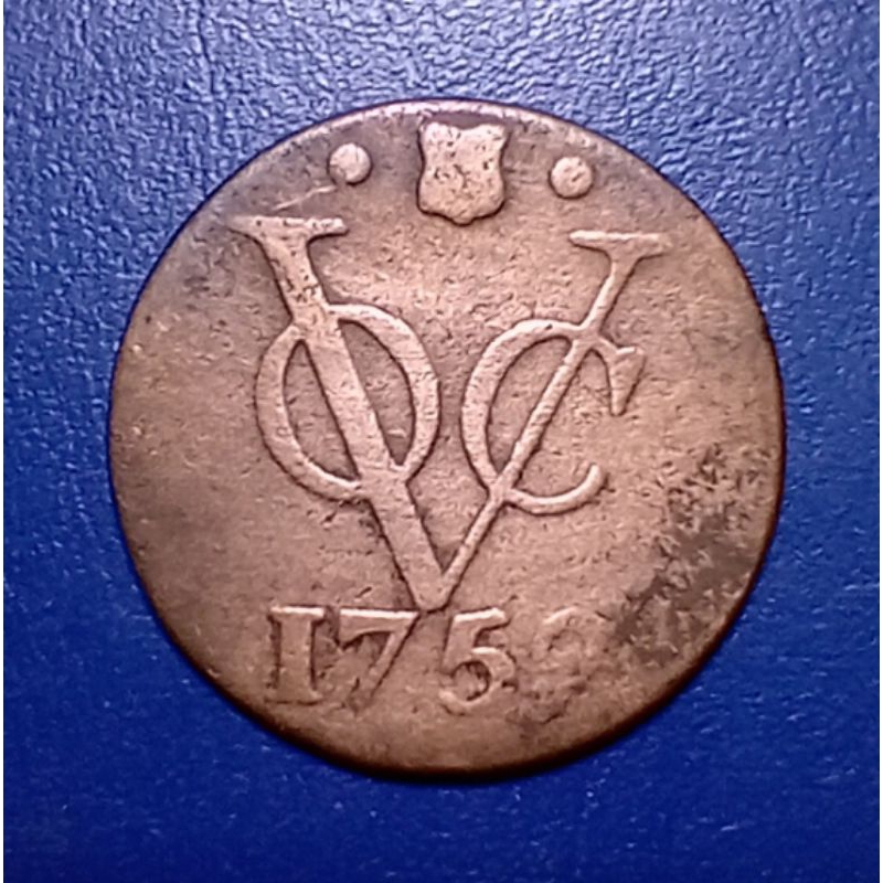 Koin VOC 1 Duit Utrecht 1752