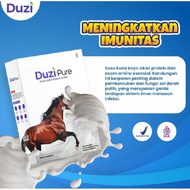 

Duzi Pure Susu Kuda Murni 100% Original