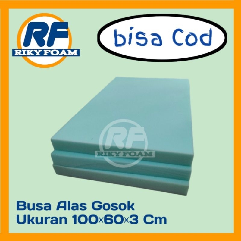 [1 Lembar Alas Gosok] Busa Lembaran Spons Ukuran 100×60×3 Cm