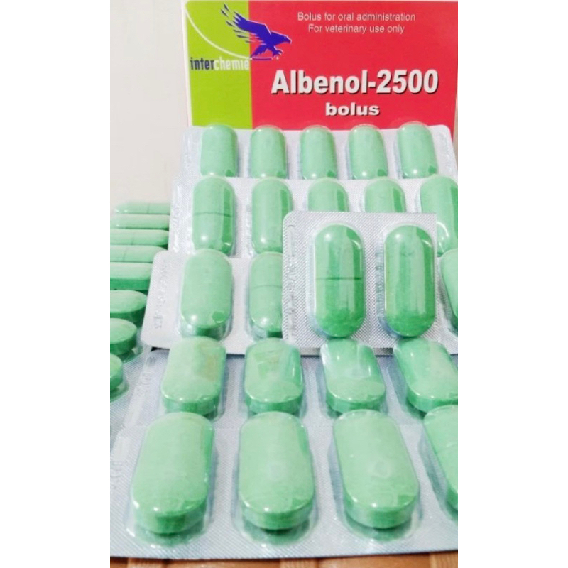 Albenol-2500 Bolus Alben bolus Obat Cacing Bolus