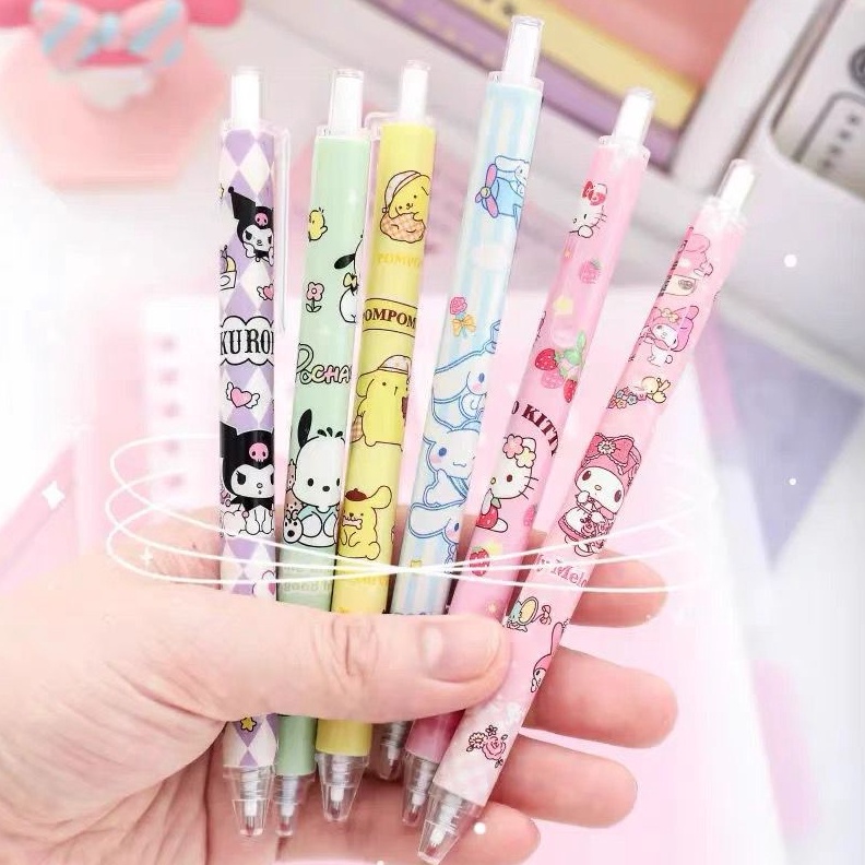 

Potongan Harga 3 Pen Pulpen Cetek Gel Tinta Hitam Bolpen Mekanik Motif Kartun Jepang Sanrio A118
