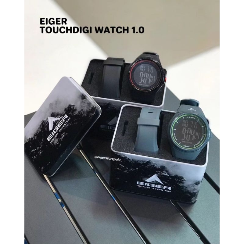 Jam E I G E R Touch Digi 1.0 - Jam Tangan Pria Original