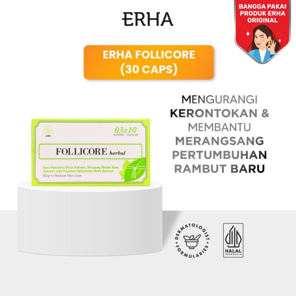 ERHA Follicore 30 caps - Suplemen Rambut Rontok