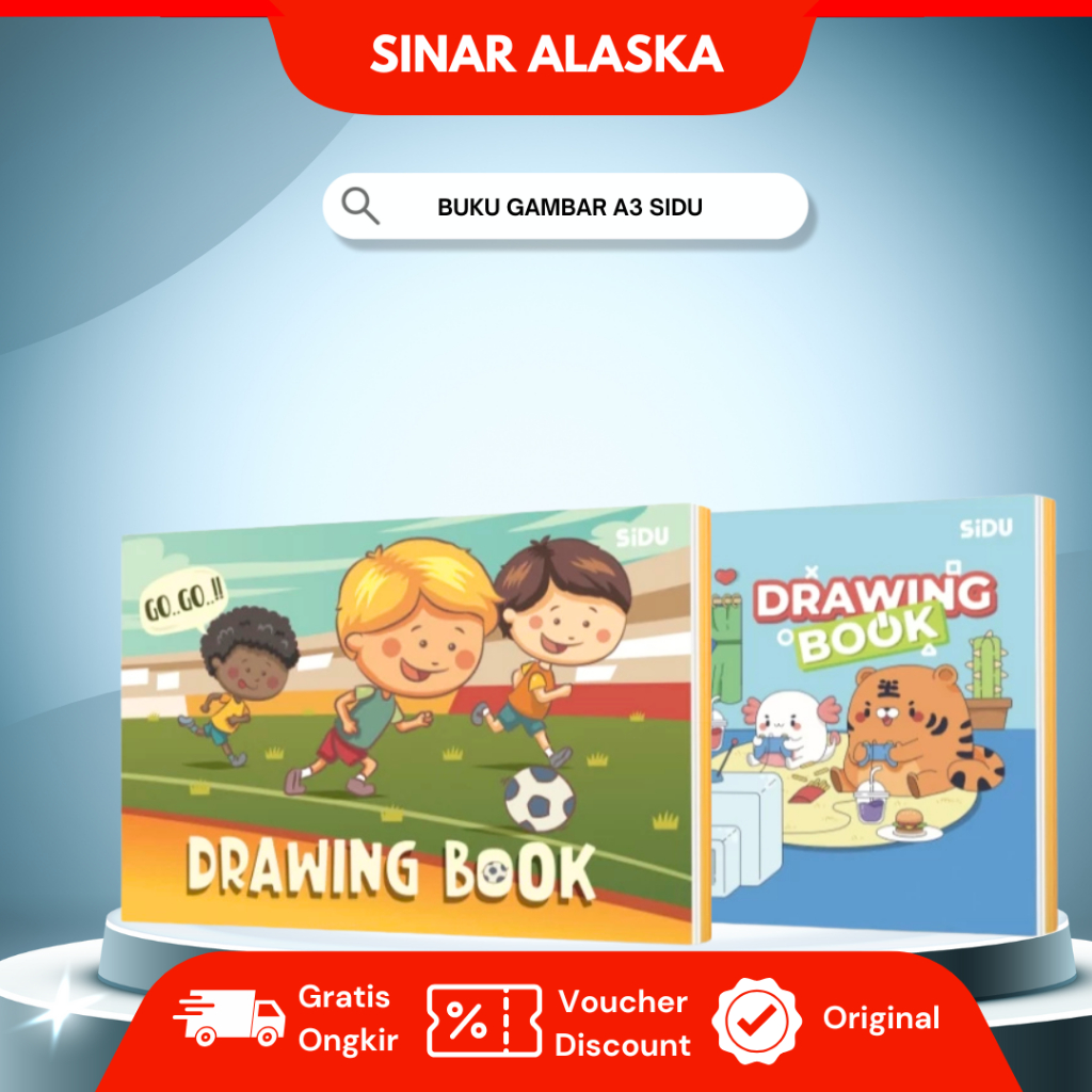 

Buku Gambar A3 Sidu / Buku Gambar Anak Motif Kartun