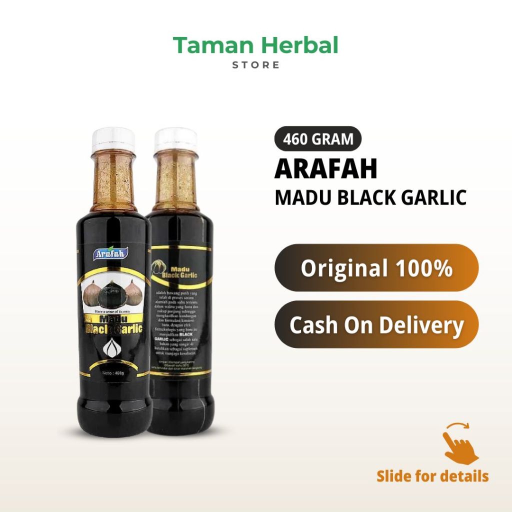 

Arafah Madu Black Garlic 460gr | Madu Herbal Darah Tinggi