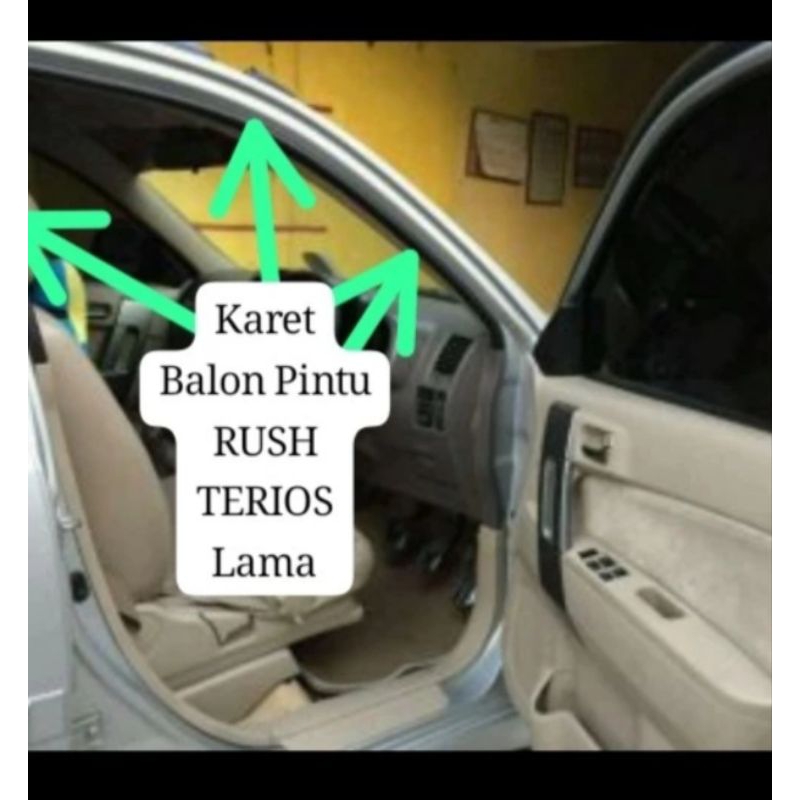 Karet balon/peredam pintu samping mobil Rush Terios