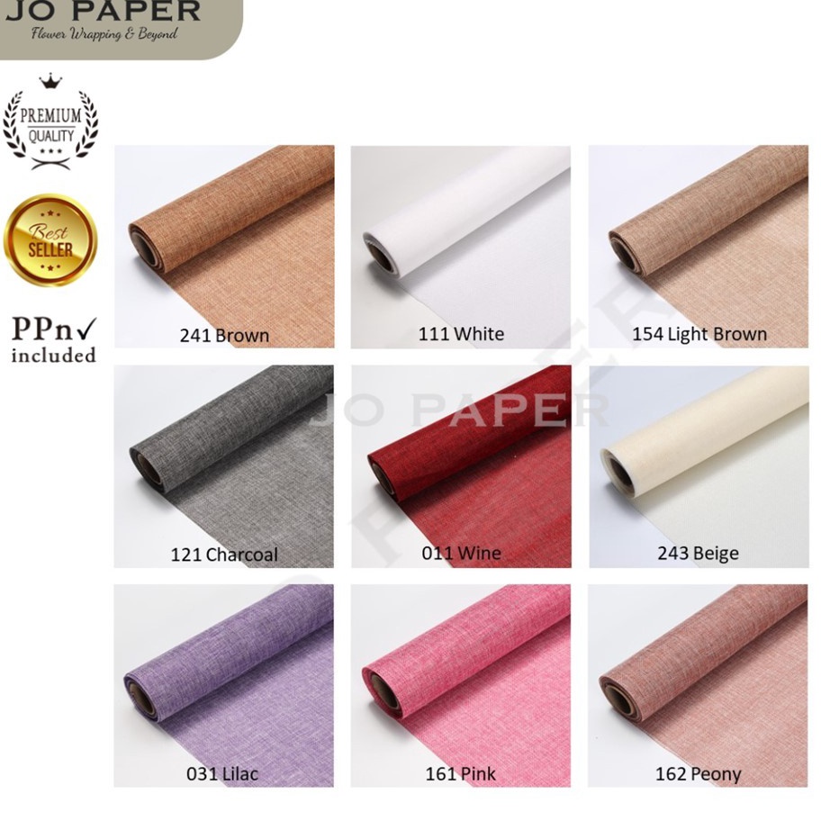 

Penjualan Terkini Flower Wrapping Paper Jute Korea Karung Goni Mesh Roll Kertas Buket Bunga Florist