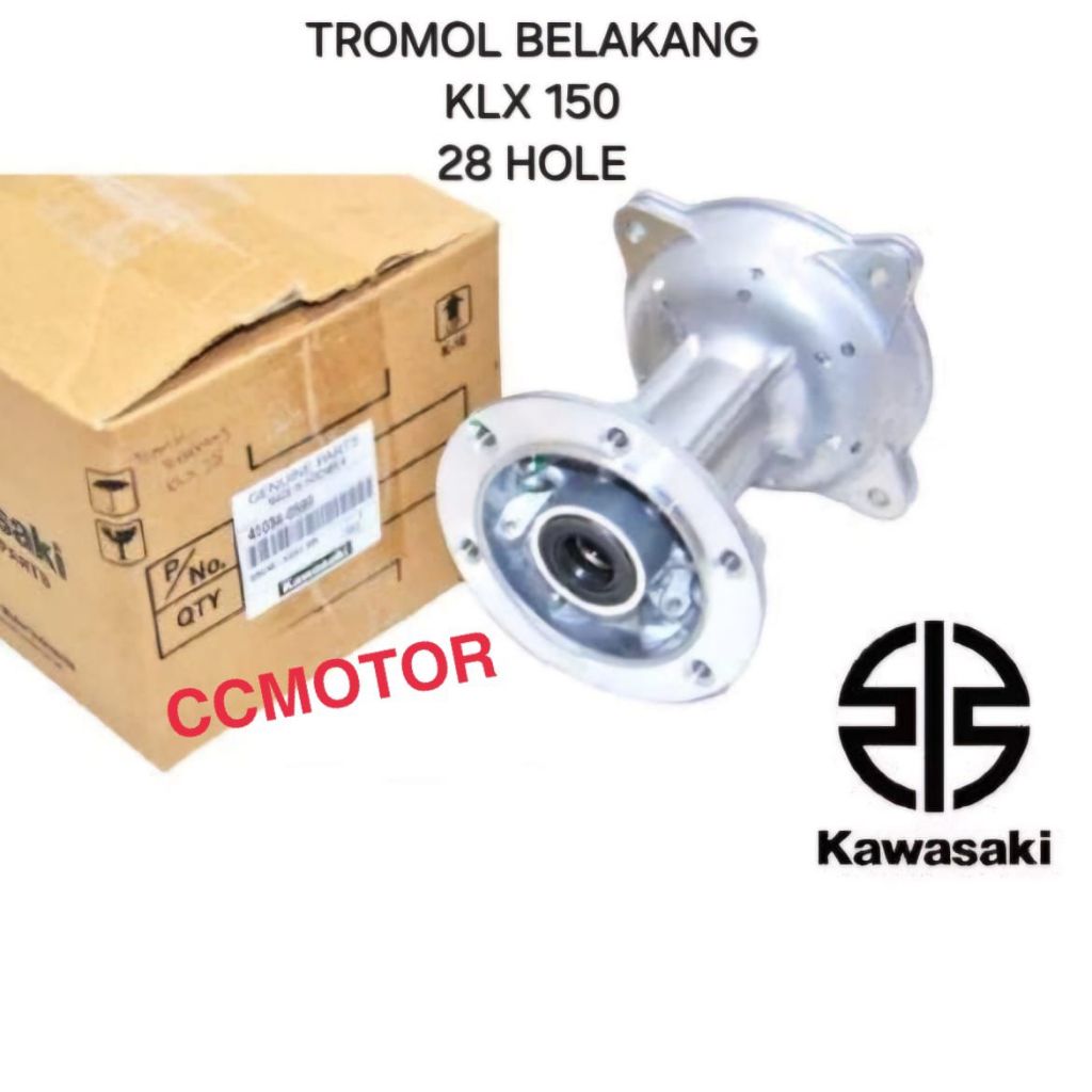 TROMOL BELAKANG KLX 150 28 HOLE ORIGINAL