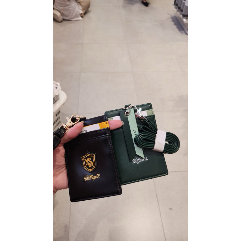 

READY STOCK! HARRY POTTER X MINISO SLYTHERIN LANYARD ID CARD HOLDER TEMPAT KARTU