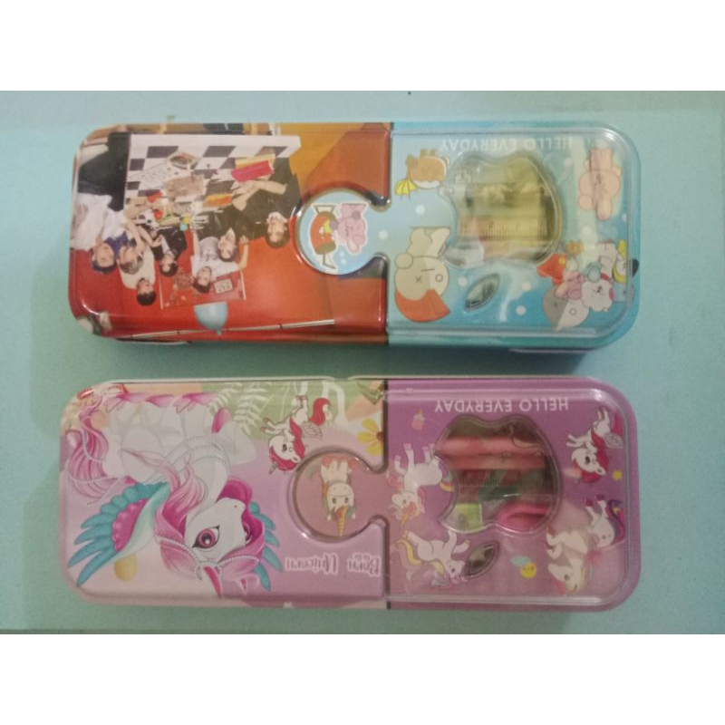 

kotak pensil yg lucu harga satuan 22500.
