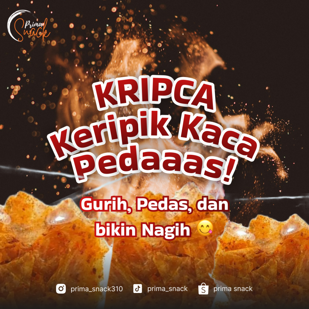 

Kripca | Keripik Kaca | Keripik Kaca Pedas 60gr