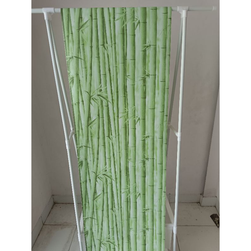 Wallpaper Sticker Dinding Motif Bambu Ukuran 45cmx10m motif gh067 Karakter Polos Embos wallfoam