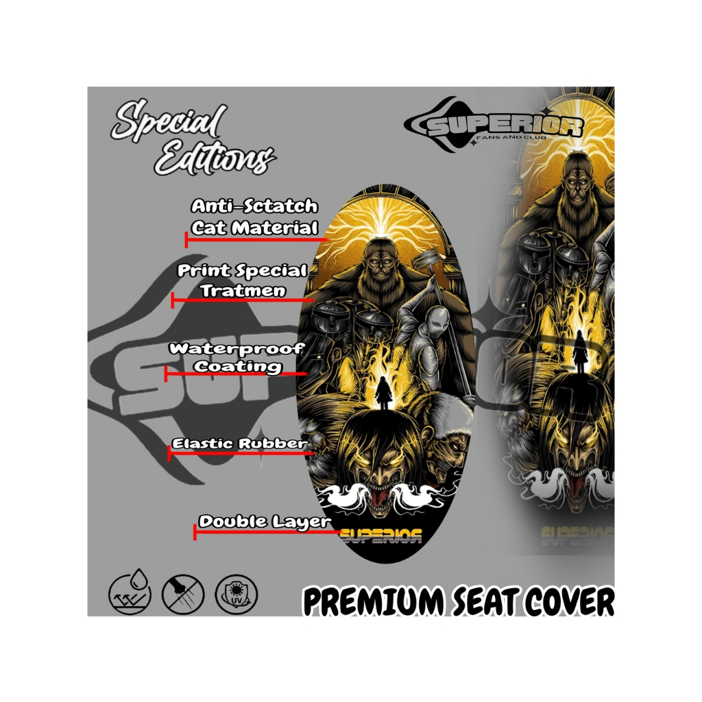 Sarung jok motor / Cove jok motor / Sarung jok anti air / Aksesoris motor