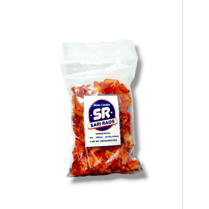 

Kripik Singkong Pedas Manis Sari Raos Cemilan 250g