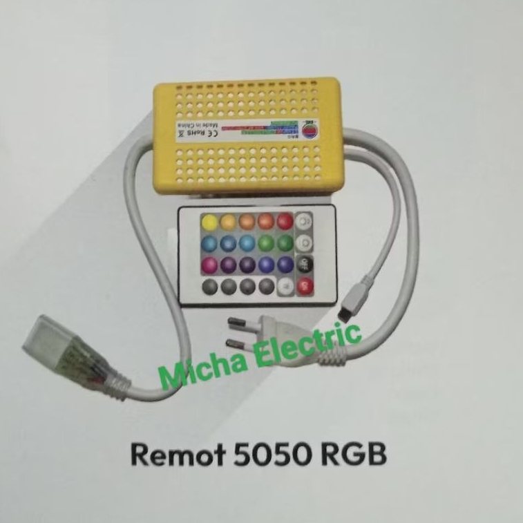 Remote Controler LED Selang RGB 5050 4pin / Flasher Lampu LED Selang RGB 5050 4pin