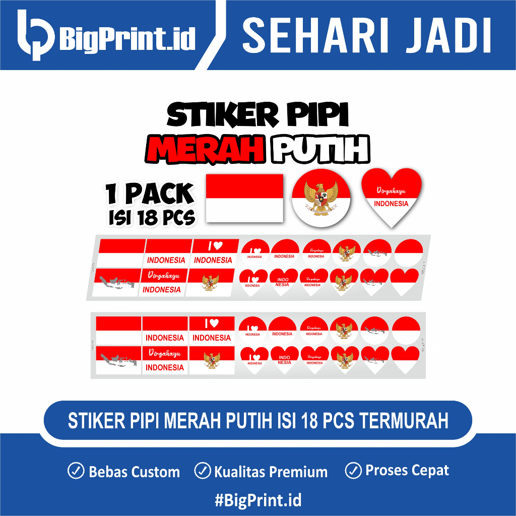 

BISA COD| STIKER PIPI |STICKER 17 AGUSTUSAN |TERMURAH| TERBANYAK| 1 PACK ISI 18PCS| SUDAH DI CUTTING