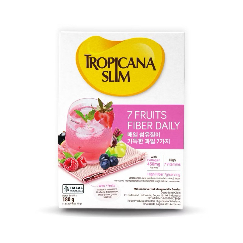 

Tropicana Slim 7 Fruits Fiber Daily Drink