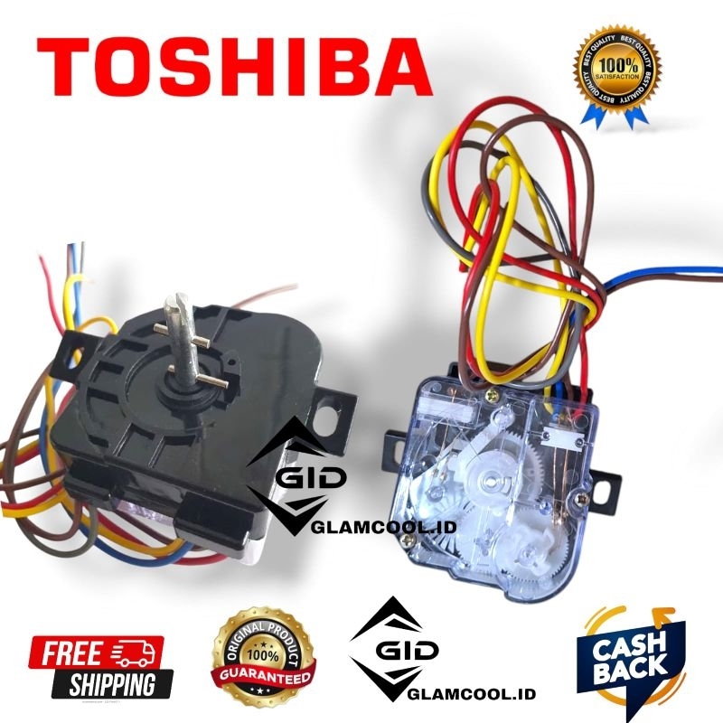 TIMER MESIN CUCI TOSHIBA 6 KABEL KAKI MIRING UNTUK MESIN CUCI 2 TABUNG