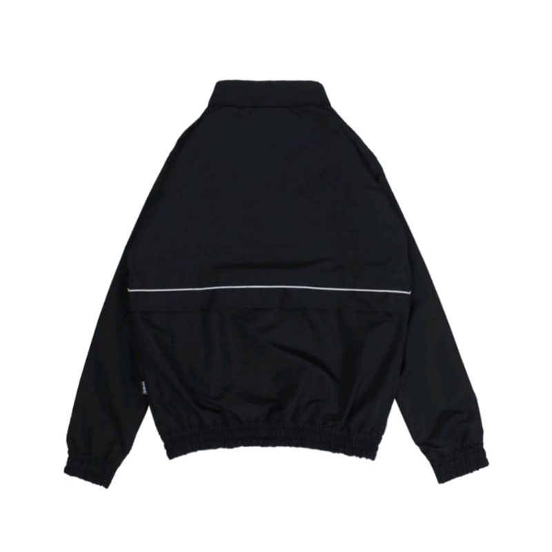 Jaket track suit | Jaket hipster casual black Taslan | Jaket casual model terbaru