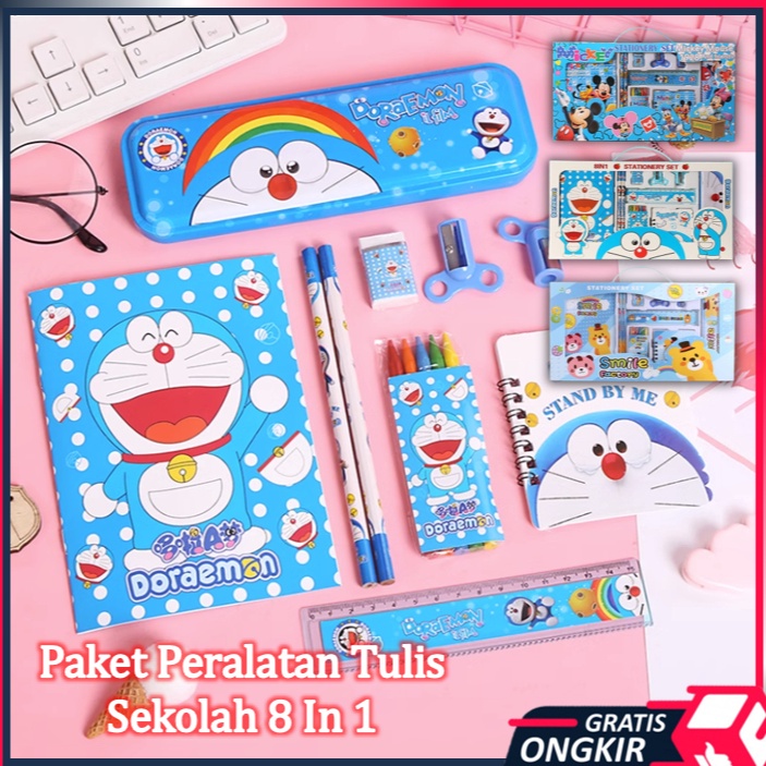 

Termurah Gratis Ongkir S5982 Paket Peralatan Tulis Sekolah 8 In 1 Set Alat Tulis Anak Motif Kartun