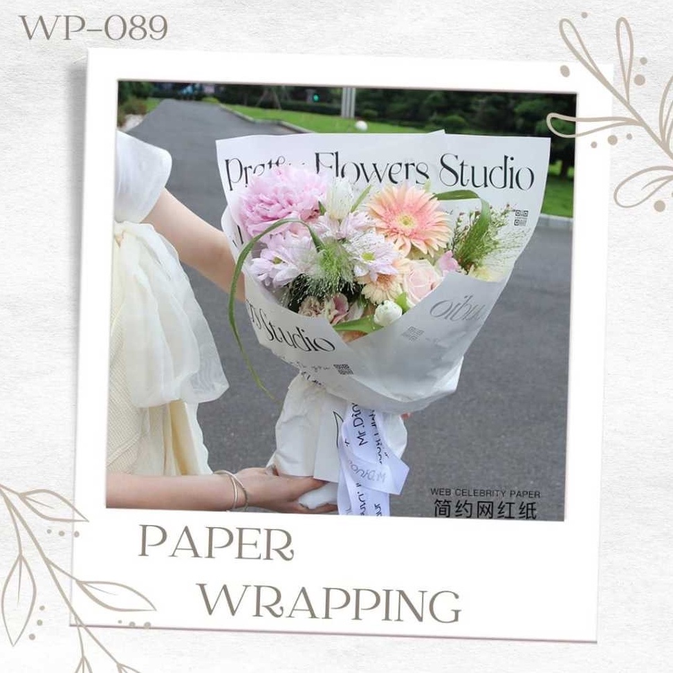 

Paling Trending 5 LEMBAR WP89 KERTAS PEMBUNGKUS BUKET BUNGA FLOWER WRAPPING LOVE SUMMER KOREAN STYLE BOUQUET FLORIST WATERPROOF