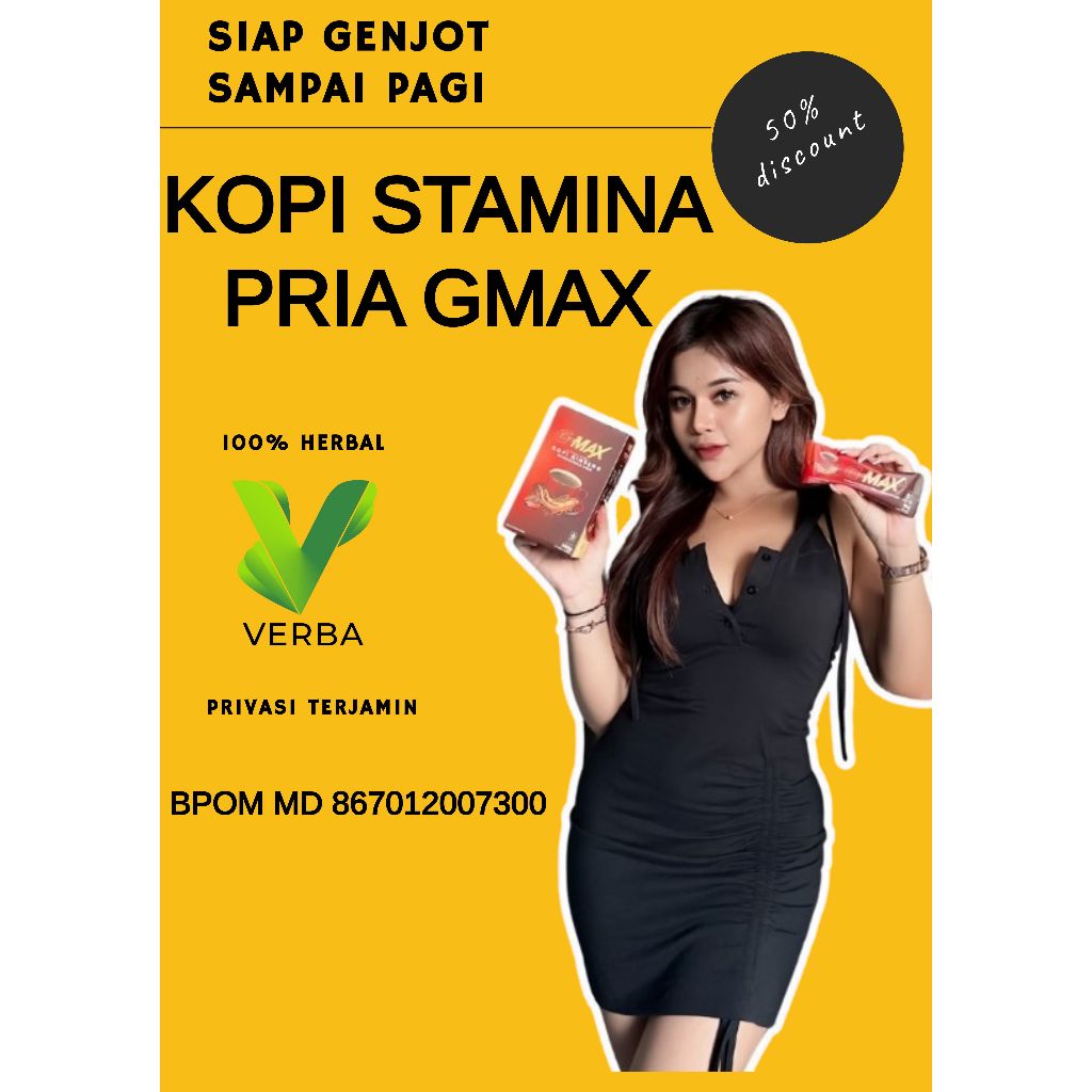 

Kopi Gmax Minuman Energi Stamina Pria Dengan Ginseng Menambah Durasi hubungan BPOM Original Bisa COD