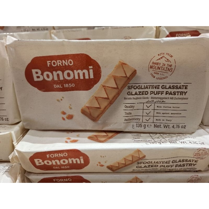 

Forno Bonami Sfogliatine Zuccherate / Glasatte 135gr Expired 31 Desemner 2024