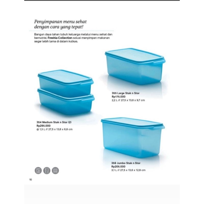 Tupperware medium stak n stor