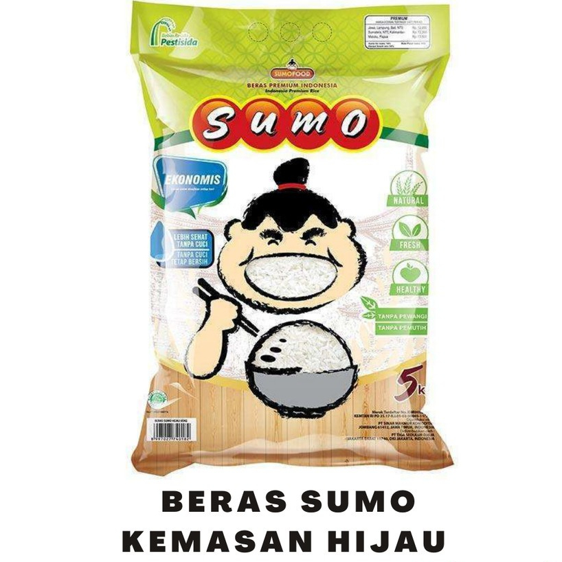 

BERAS SUMO HIJAU SUPER PREMIUM 5 KG / BERAS SUMO