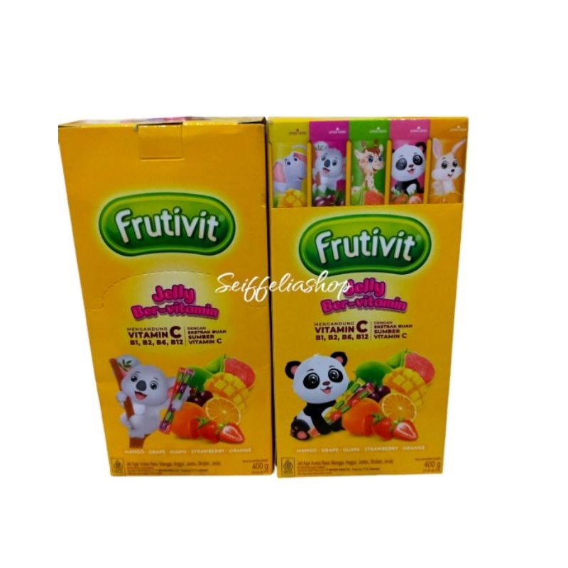 

FRUTIVIT Jelly bervitamin dengan rasa buah 1 Box isi 20 pcs