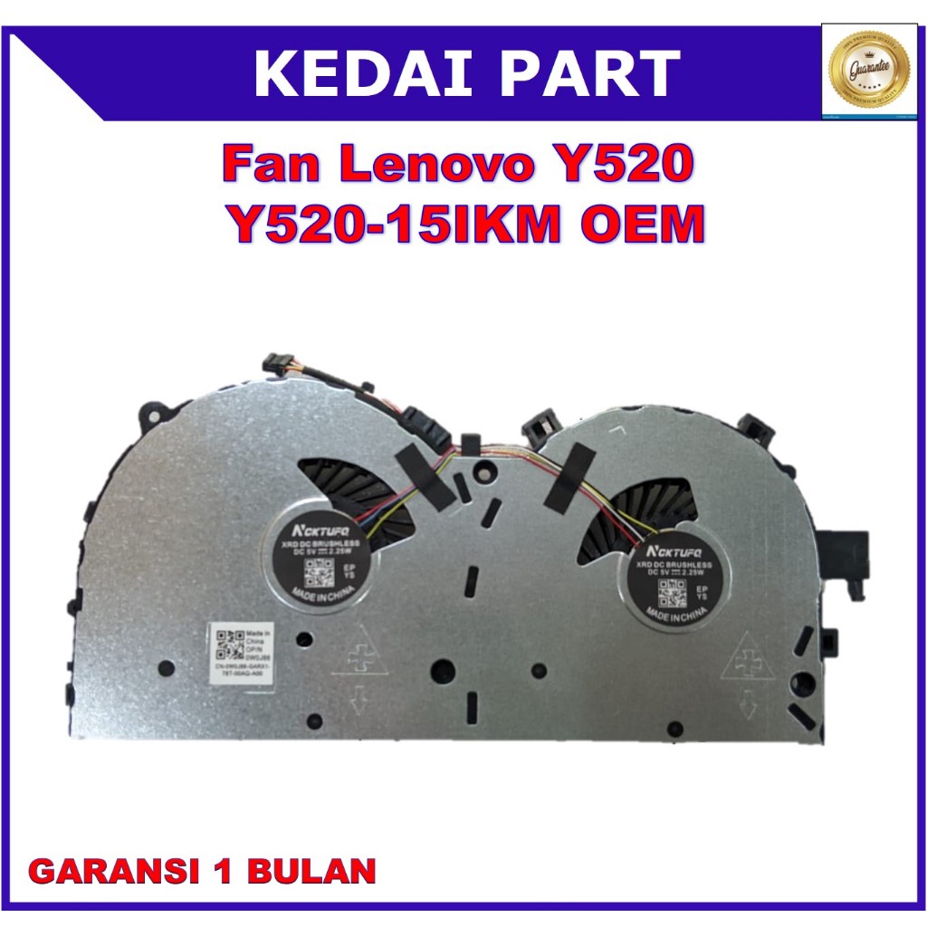 Fan Lenovo Y520 Y520-15IKM R720-15IKBM OEM