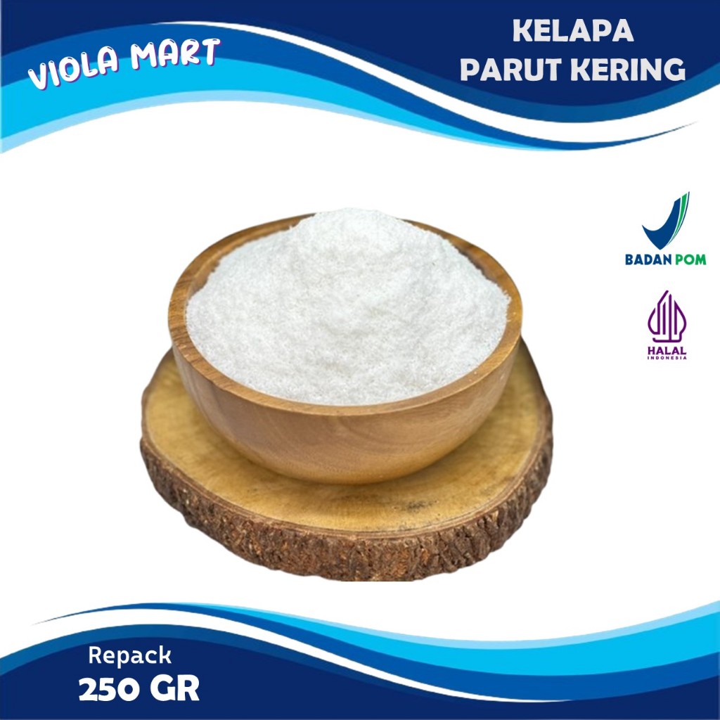 

Kelapa Parut Kering 250 gr / Desiccated Coconut Fine Quality {Tersedia Harga Grosir}