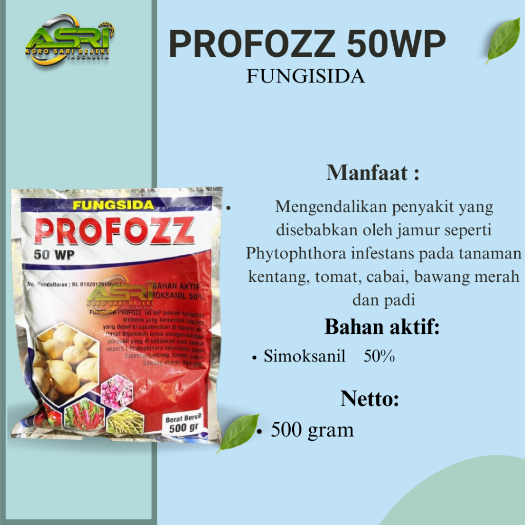 PROFOZZ 50 WP 500 GRAM FUNGISIDA SISTEMIK SIMOKSANIL