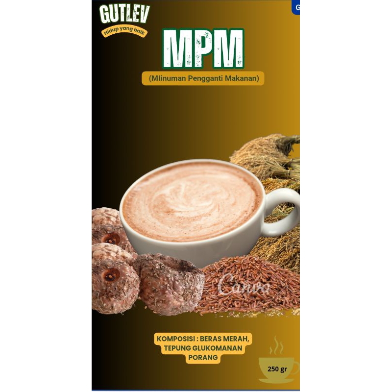 Gutlev MPMl Minuman instan beras merah dan porang