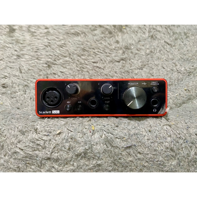 Focusrite Solo Gen 3 Soundcard Audio Recording