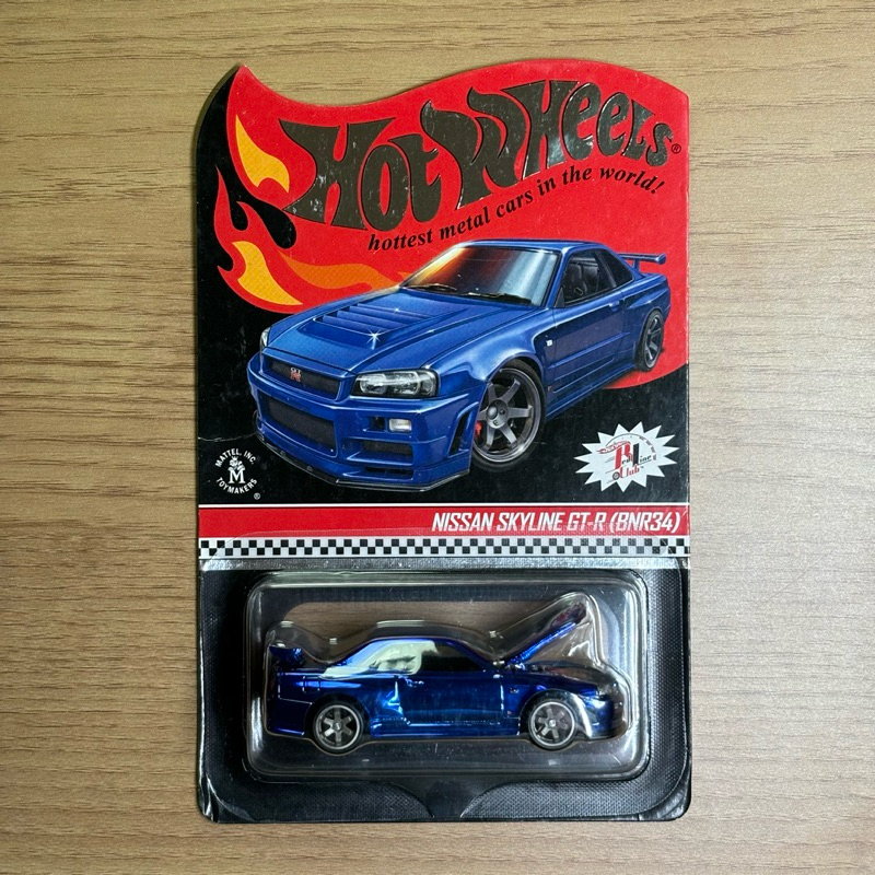Hot Wheels RLC Nissan Skyline GT-R R34 BNR34 (Blue)