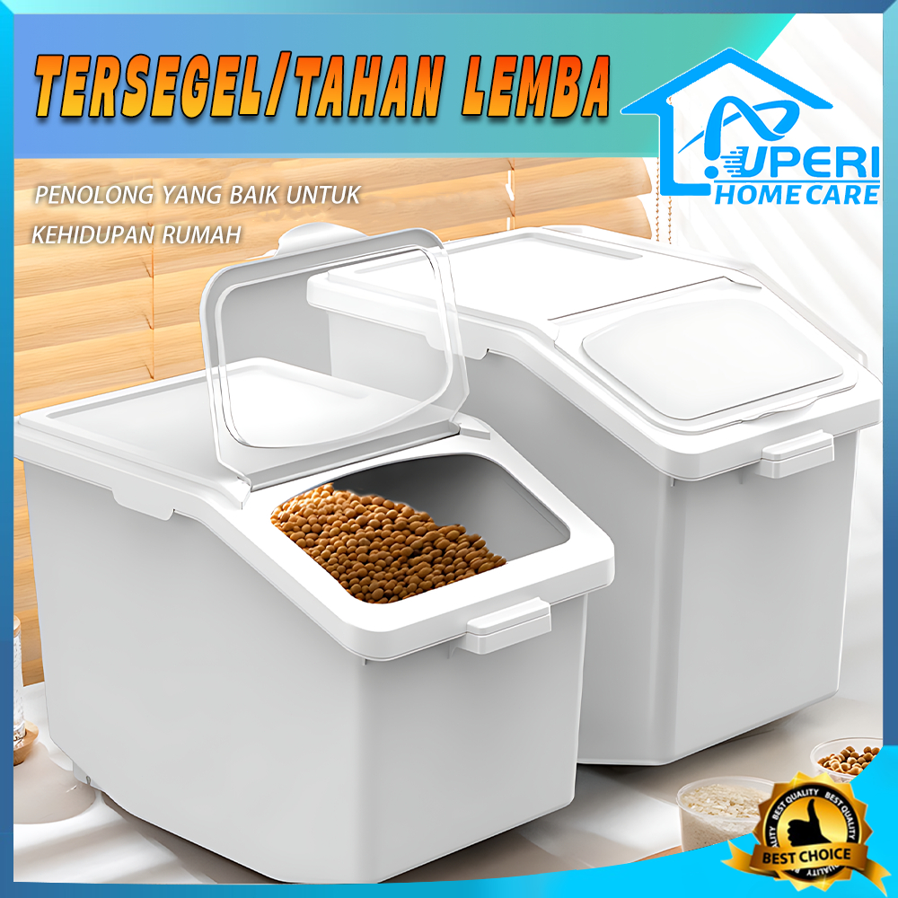 Penyimpanan Beras/Rice Box / Tempat Menyimpan Beras Kotak Penyimpanan Beras Makanan Plastik Kotak Pe