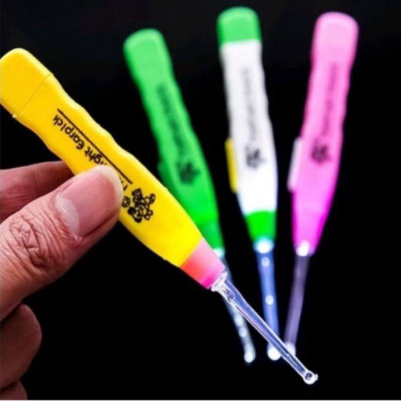 Alat Pembersih Telinga Alat Kerok Kuping Lampu LED Pembersih Telinga LED
