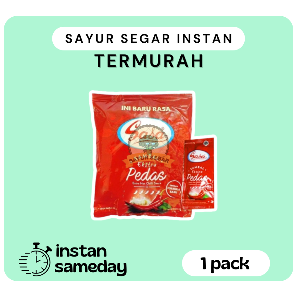 

Sasa Saus Sambal Asli Sachet 1 Pack - Sayur Segar Instan