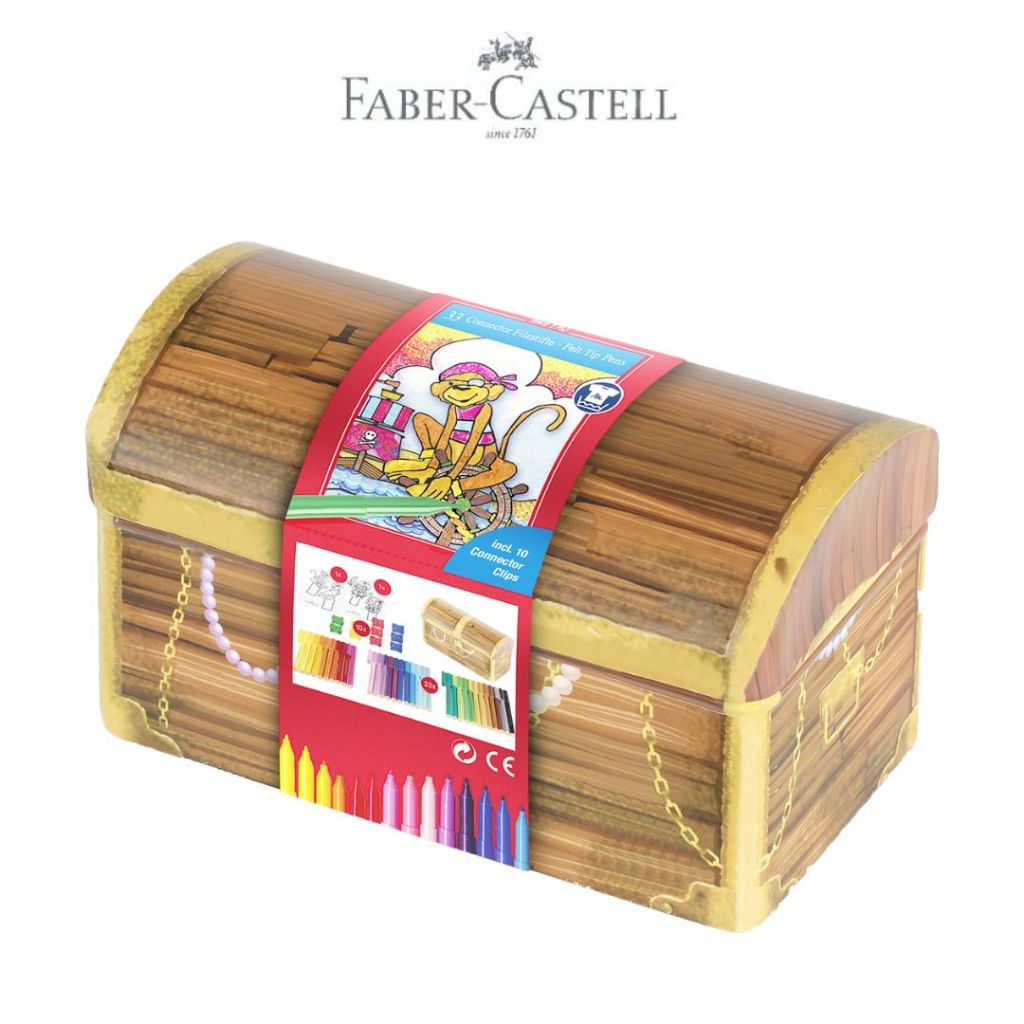 

Faber-castell Connector Pen Spidol Warna Treasure Tin