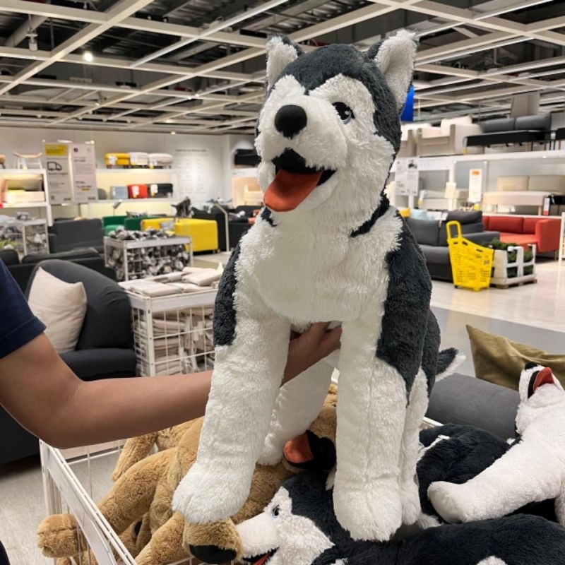 IKEA LIVLIG | Boneka siberian husky 57cm