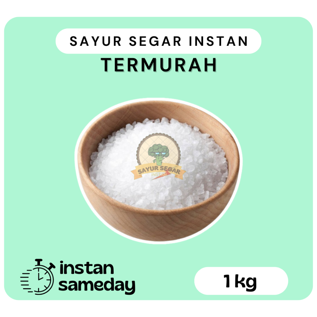 

Garam Kroso Garam Kasar 1kg - Sayur Segar Instan